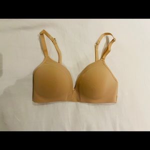 Lively No-Wire Push-Up Bra, 32D, Nude